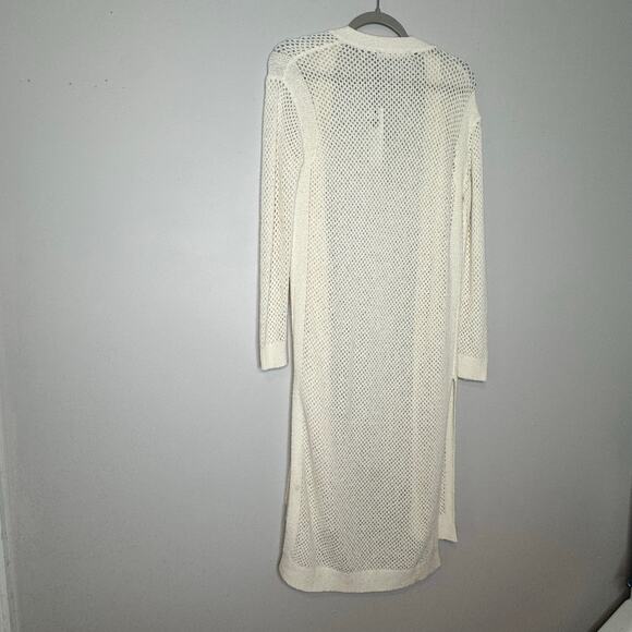 One Grey Day Los Angeles White Open Front Cardigan Women Size Small NWT - Picture 6 of 10